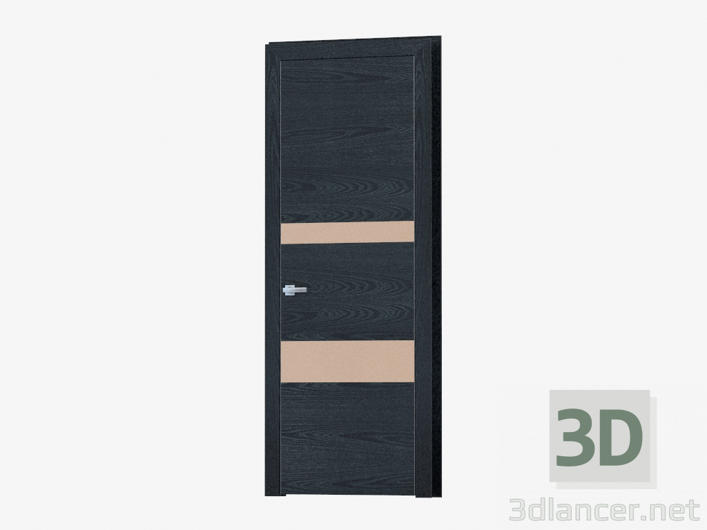 3d model Puerta de interroom (36.31 bronza plata) - vista previa