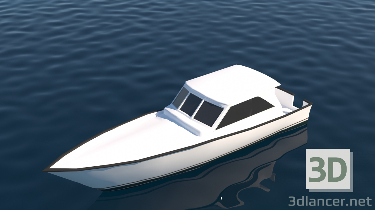 3d Boat model buy - render