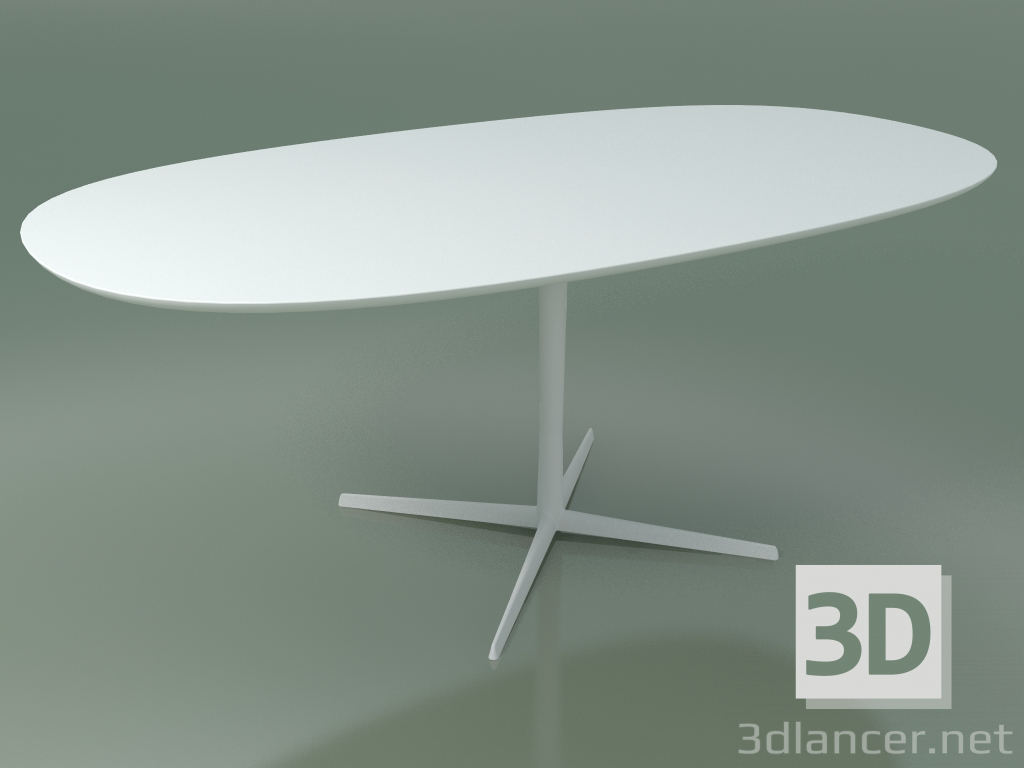 modèle 3D Table ovale 0793 (H 74 - 100x182 cm, F01, V12) - preview