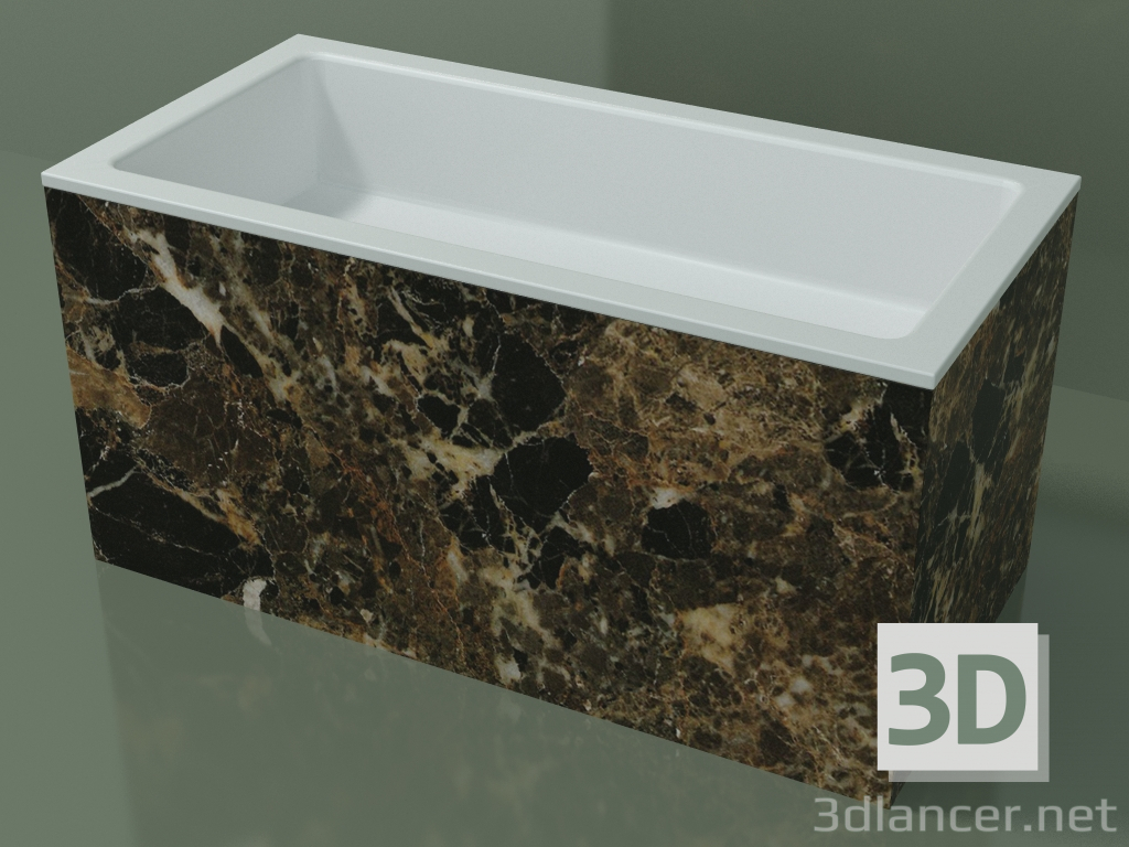 modello 3D Lavabo da appoggio (01R142101, Emperador M06, L 72, P 36, H 36 cm) - anteprima