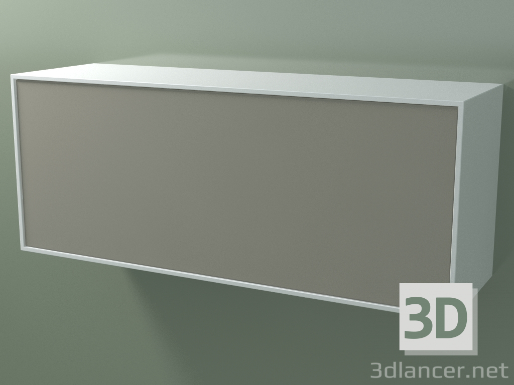 3d model Caja (8AUECA03, Glacier White C01, HPL P04, L 120, P 36, H 48 cm) - vista previa