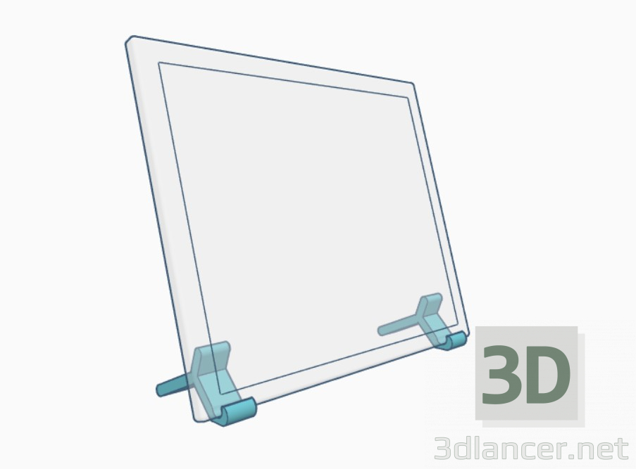 Modelo 3d Tablet e suporte para telefone - preview