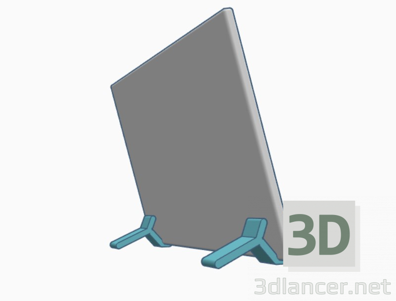 Modelo 3d Tablet e suporte para telefone - preview