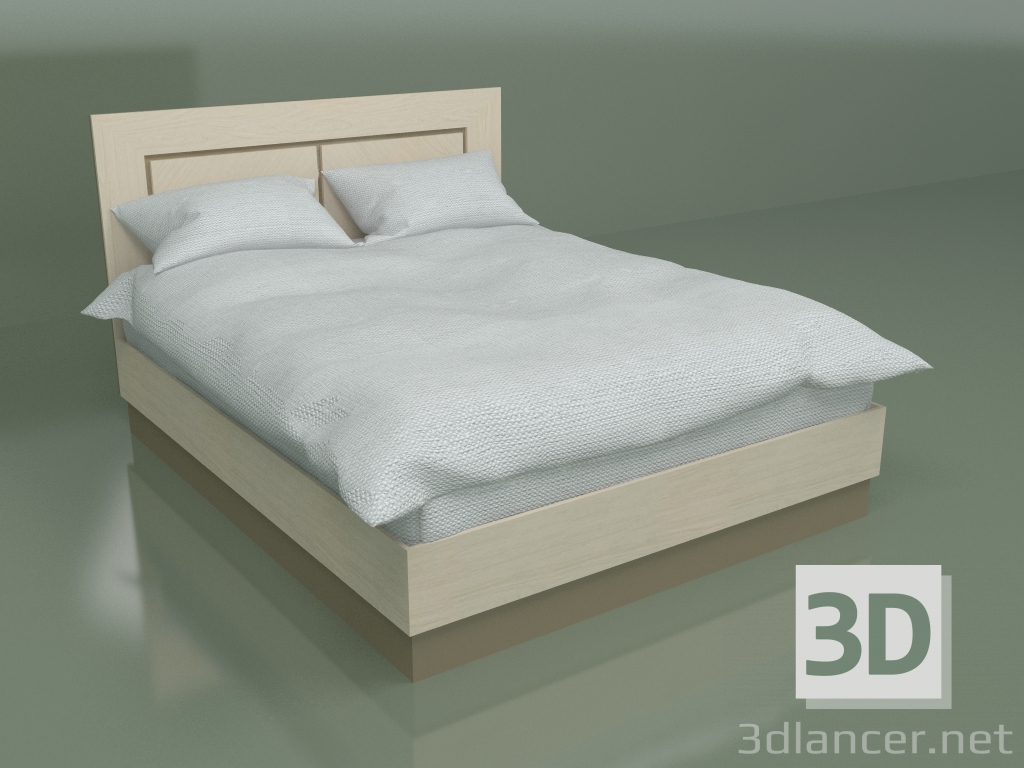 modello 3D Letto matrimoniale DN 2016 (Acero) - anteprima