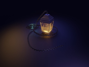 Lampe mit Kette