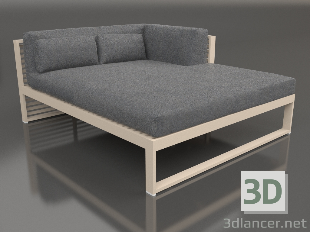 3d model XL modular sofa, section 2 right (Sand) - preview