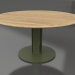 3d model Mesa de comedor Ø150 (Verde oliva, madera de Iroko) - vista previa