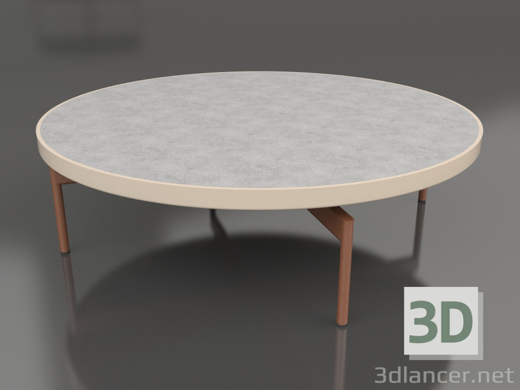 3d model Mesa de centro redonda Ø120 (Arena, DEKTON Kreta) - vista previa