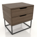 3d model Bedside table STAND DUO 500 mm (lightened ash walnut) - preview