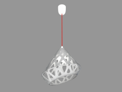 Lampe suspendue (lumière fil blanc rouge)