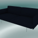 3d model Double sofa Outline (Vidar 554, Polished Aluminum) - preview