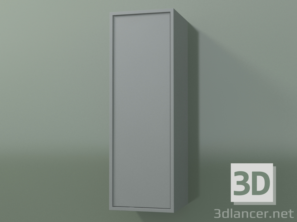 3d model Armario de pared con 1 puerta (8BUABCD01, 8BUABCS01, Silver Grey C35, L 24, P 24, H 72 cm) - vista previa