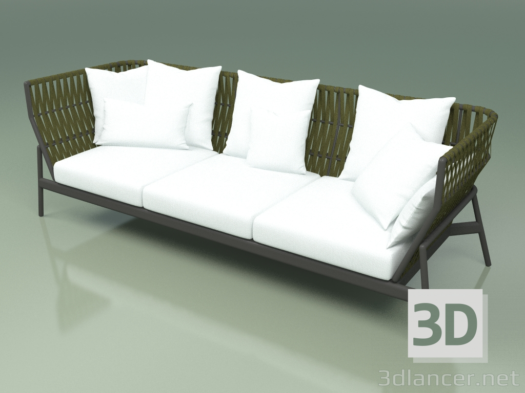 3D Modell Sofa 103 (Gürtel Olive) - Vorschau