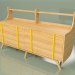 3d model Chest of drawers Woonted (mustard yellow) - preview