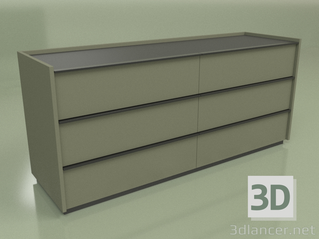 3d model Cajonera Verona 6 (2) - vista previa