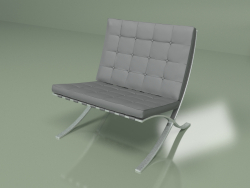 Fauteuil Barcelona 2 (gris foncé)