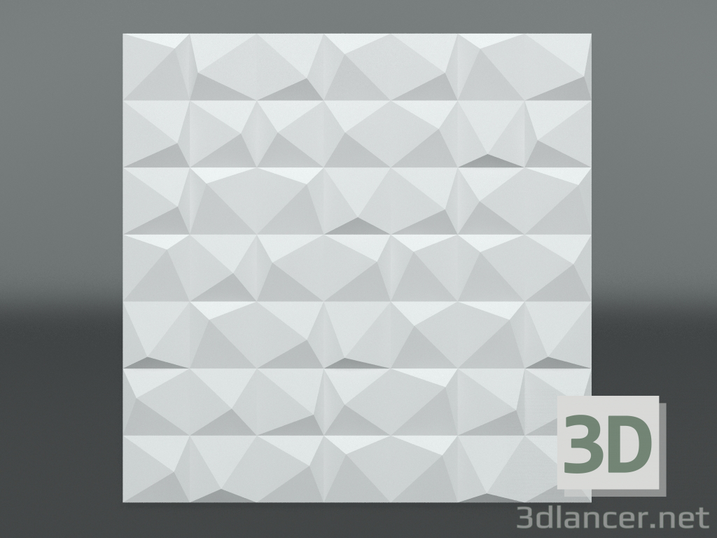 Modelo 3d Painel 3d de gesso Z-313 - preview