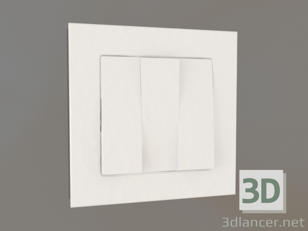 modello 3D Interruttore a tre chiavi (martello bianco) - anteprima