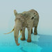 3d model Elefante - vista previa