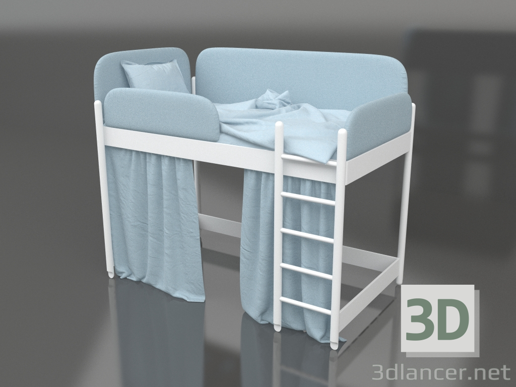 3d модель Кровать детская Loft – превью