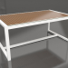 3d model Dining table with glass top 179 (White) - preview