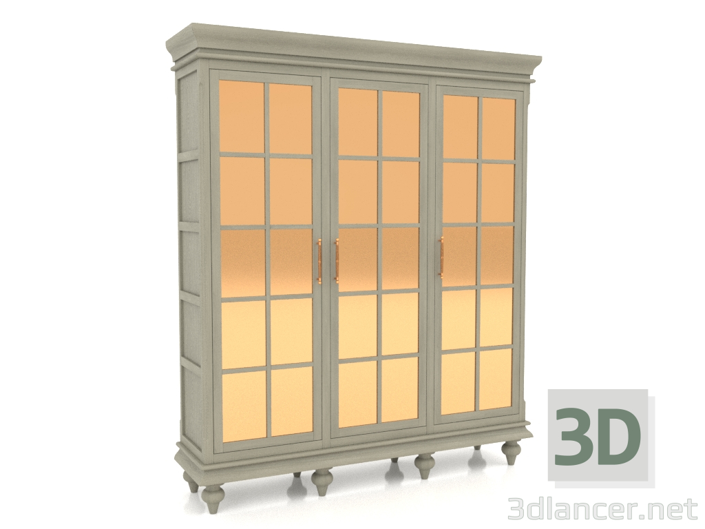 modello 3D Credenza (3 sezioni) - anteprima