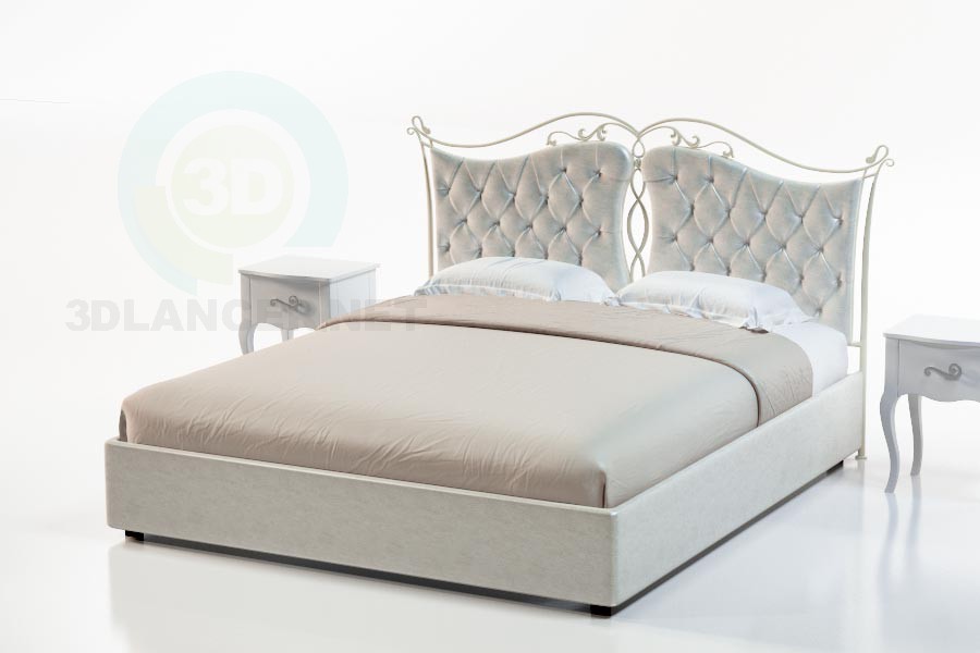 3D Modell Bett Marcella - Vorschau