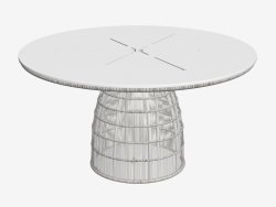 Table de jardin avec trou parapluie