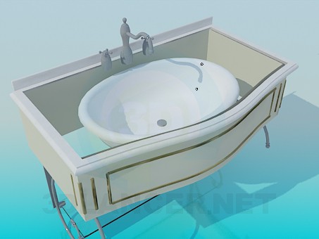 modèle 3D Lavabo - preview