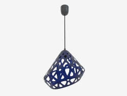 Lampe pendante (bleu drk fil noir foncé)