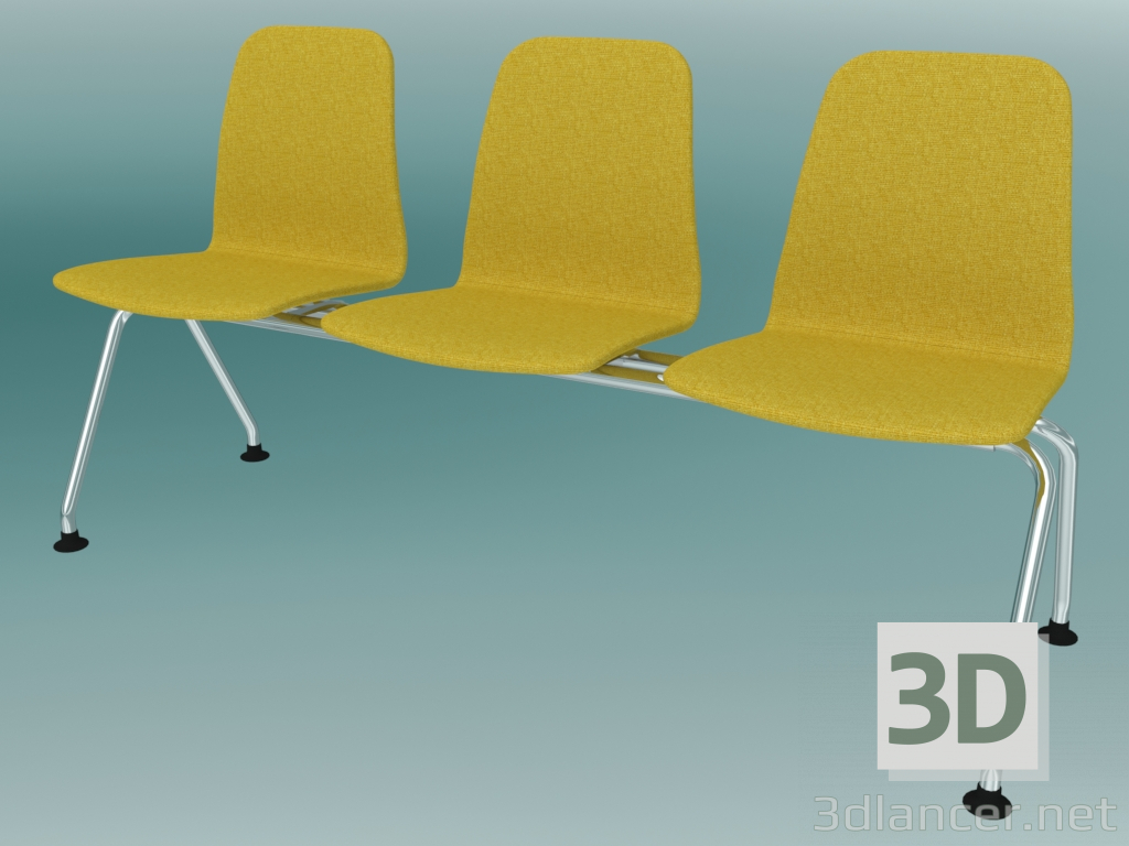 modello 3D Panca tripla (K41L3) - anteprima