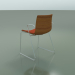 3d model Silla 0327 (sobre rieles con reposabrazos, con moldura frontal, efecto teca) - vista previa