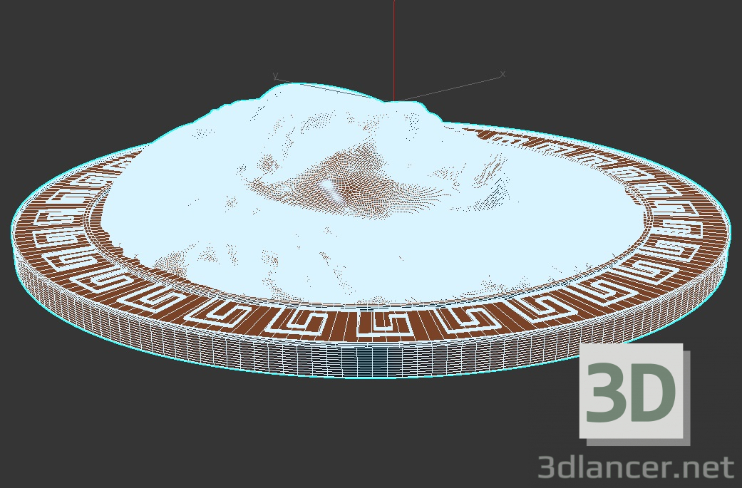 modello 3D di Medaglione greco comprare - rendering