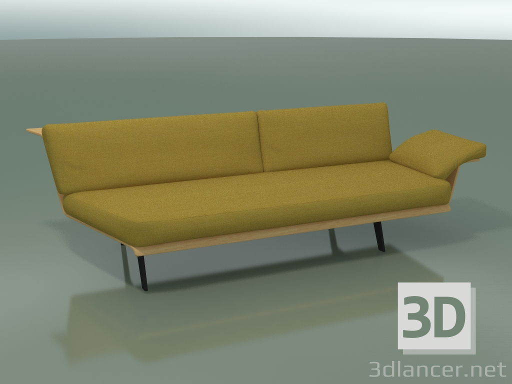 3D Modell Modulecke Doppel Lounge 4411 (135 ° rechts, natürliche Eiche) - Vorschau