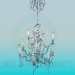 3d model Chandelier decorated with crystals - preview