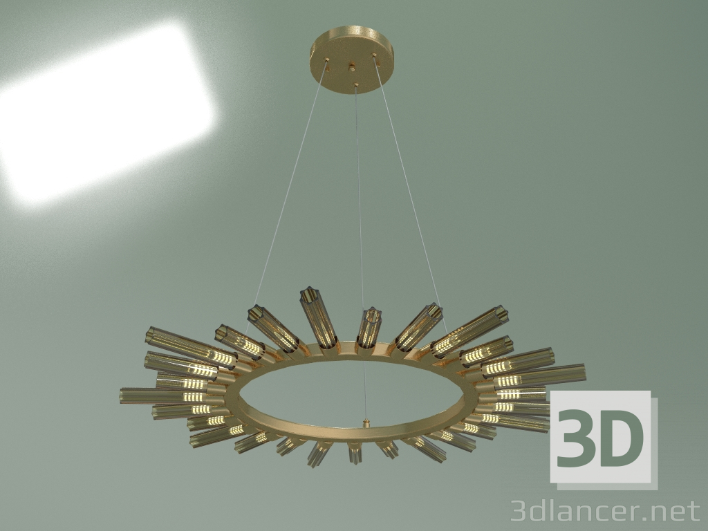 Modelo 3d Lustre pendente Sola 557 (ouro) - preview