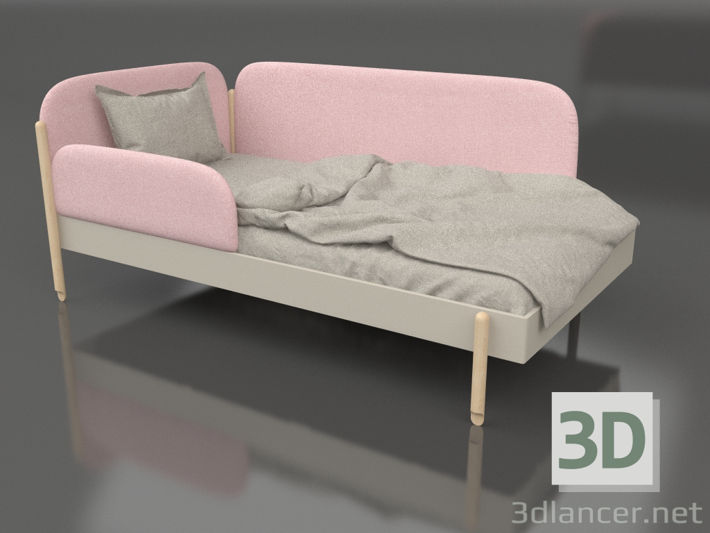 3D Modell Kinderbett Einzelbett - Vorschau