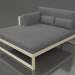 3D Modell XL-Modulsofa, Abschnitt 2 links, hohe Rückenlehne (Gold) - Vorschau