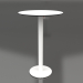 modèle 3D Table de bar sur pied colonne Ø70 (Blanc) - preview