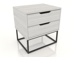 Bedside table STAND DUO 500 mm (white RAL 9010)