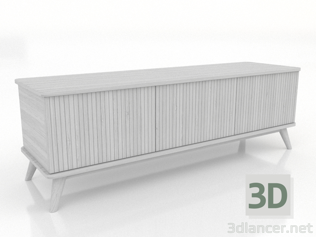 modello 3D Mobile TV 1500 mm (bianco RAL 9010) - anteprima modello 3D Mobile TV 1500 mm (bianco RAL 9010) - anteprima