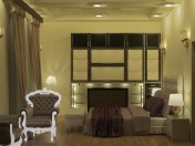 Bedroom Interior scene with complete furniture Middle east style