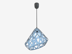 Lampe suspendue (fil noir bleu foncé)