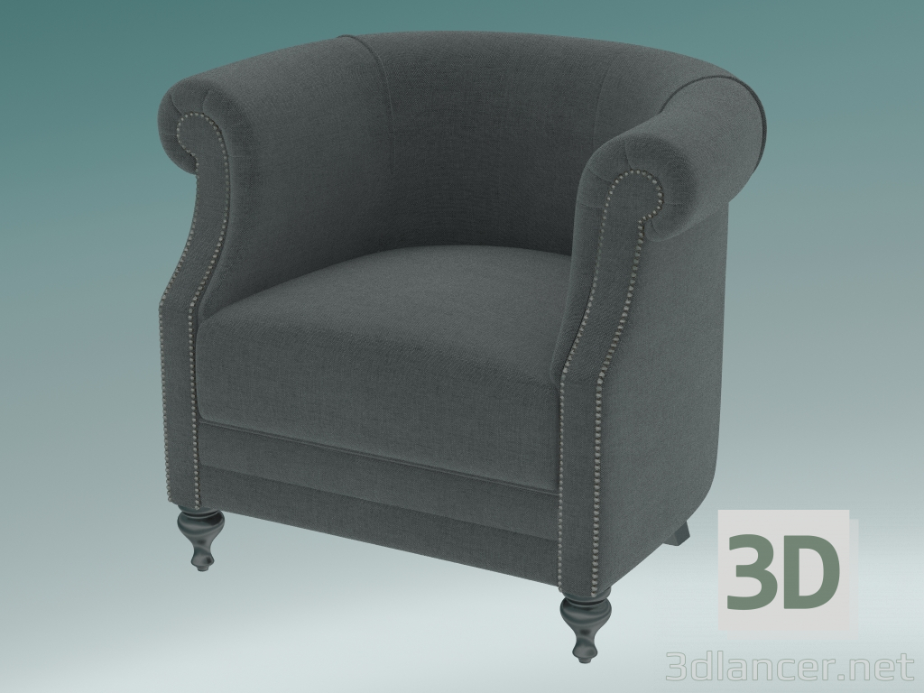 modèle 3D Fauteuil Marlow - preview