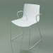 3d model Chair 0287 (on rails with armrests, two-tone polypropylene) - preview