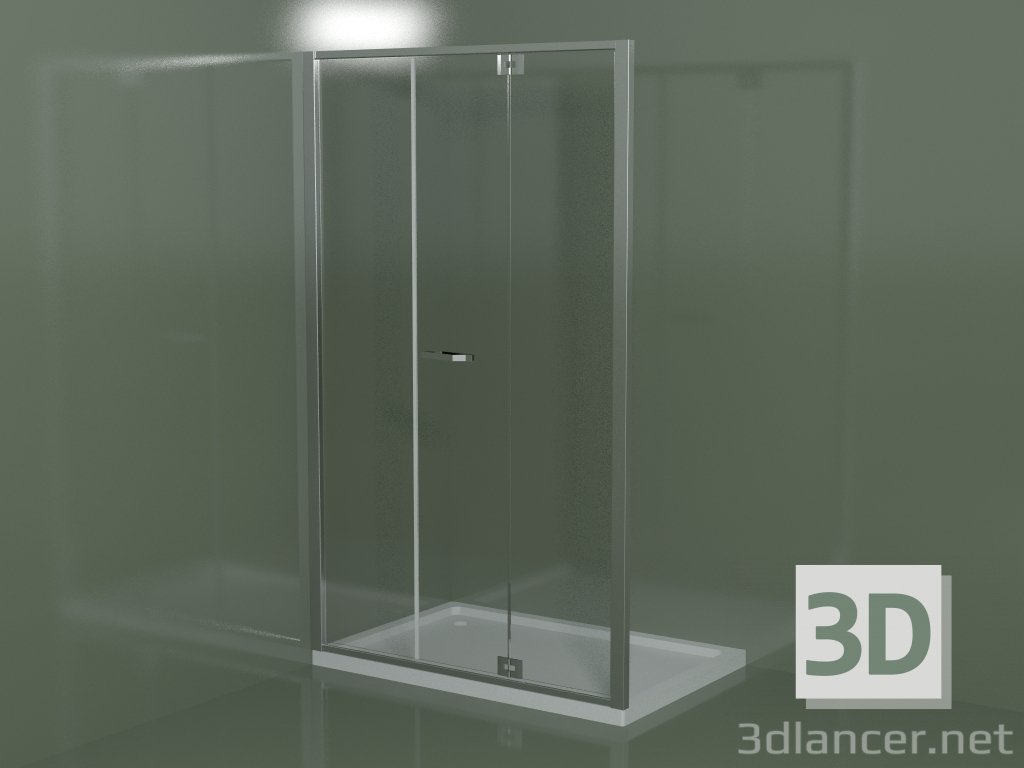 3d model Frameless shower enclosure RM with hinged door for built-in shower trays - preview