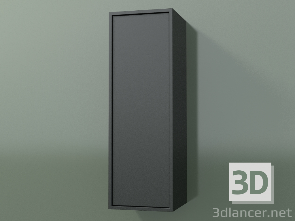 3d model Armario de pared con 1 puerta (8BUABCD01, 8BUABCS01, Deep Nocturne C38, L 24, P 24, H 72 cm) - vista previa