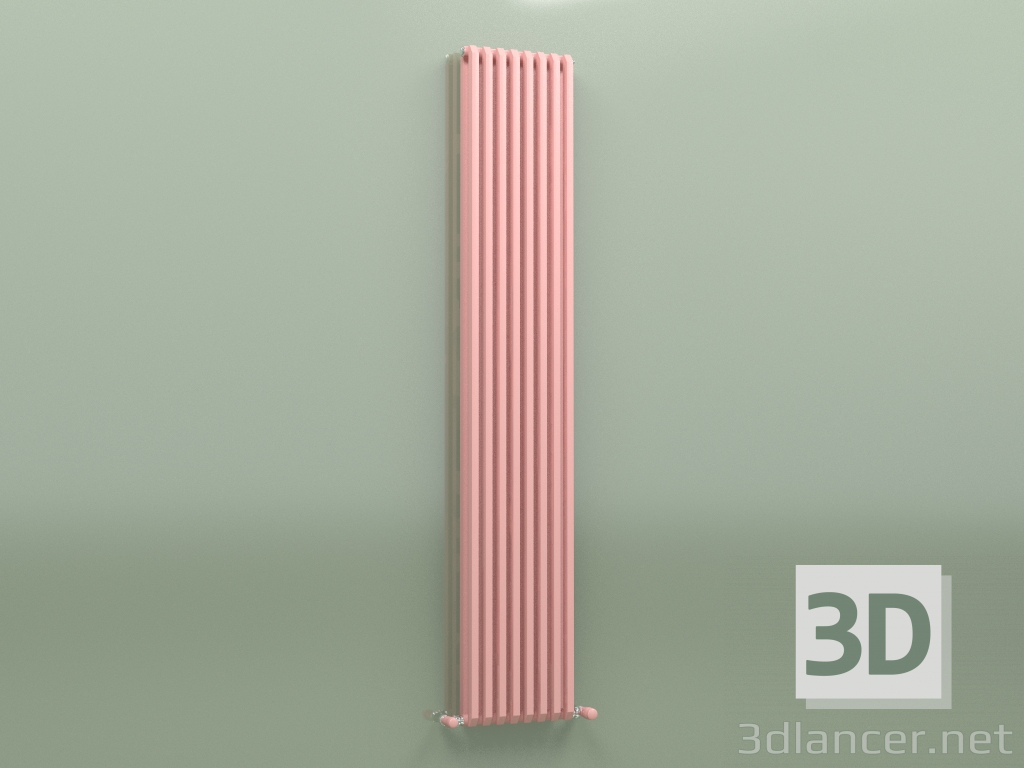 3d model Radiador SAX 2 (H 1800 8 EL, Rosa - RAL 3015) - vista previa