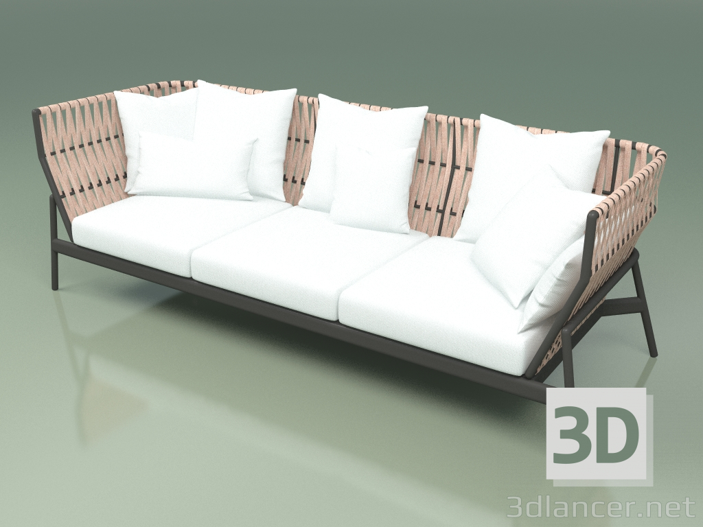 3d model Sofá 103 (Cinturón Rose) - vista previa