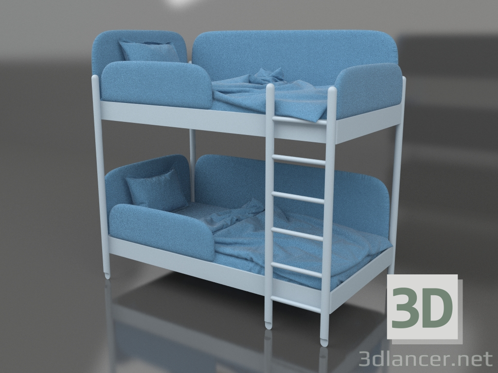 3d model Cama infantil Gemelos - vista previa